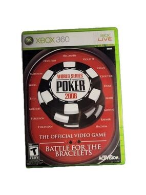 WORLD SERIES POKER 2008 XBOX 360